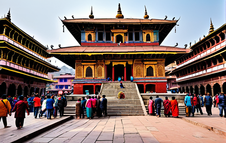 닥터 스트레인지 카트만두 촬영지 - Durbar Square Magic**
"A vibrant scene in Kathmandu's Durbar Square, bustling with people and histo...